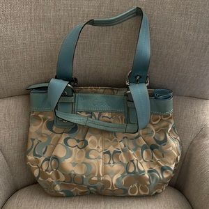 Blue Coach Hobo Bag